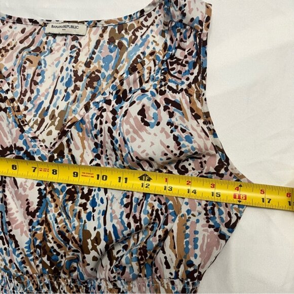 Banana Republic Abstract Print Peplum Blouse Small - Picture 4 of 7